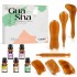 Gua Sha Facial Tools and Massage Oil Set, 12 in 1