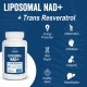 Liposomal NAD+ 500 mg + Trans-Resveratrol 300 mg, 120 Softgels