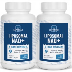Liposomal NAD+ 500 mg + Trans-Resveratrol 300 mg, 120 Softgels Liposomal NAD+ 500 mg + Trans-Resveratrol 300 mg, 120 Softgels